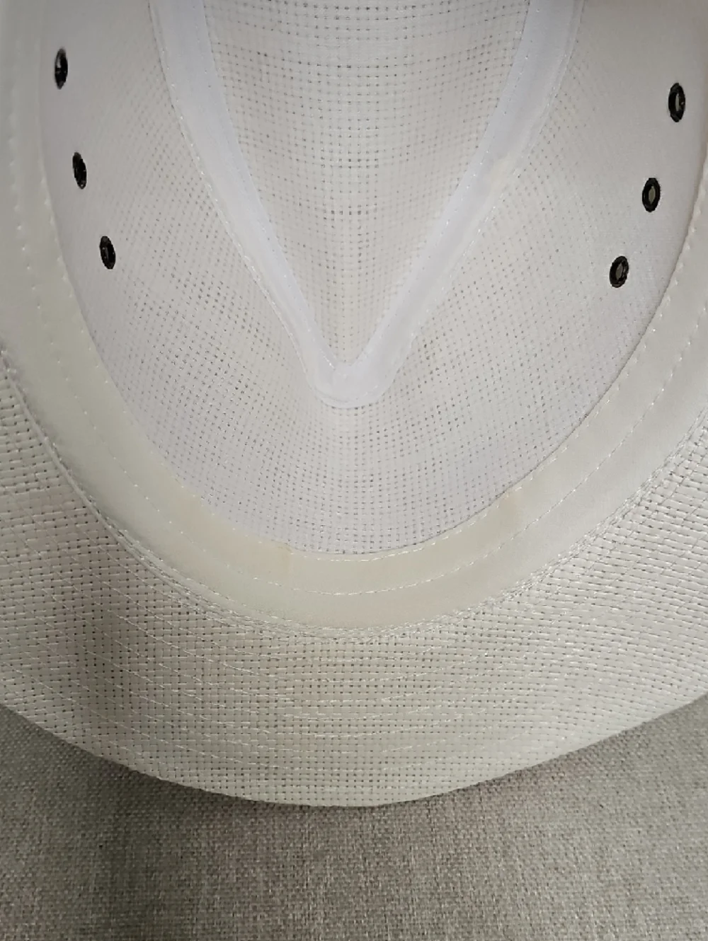 Panama Jack Cream Straw Fedora Safari Hat with 2-Pleat Black Band L - Picture 8 of 10